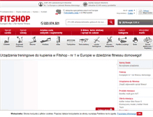 Tablet Screenshot of fitshop.pl