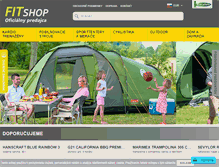 Tablet Screenshot of fitshop.sk